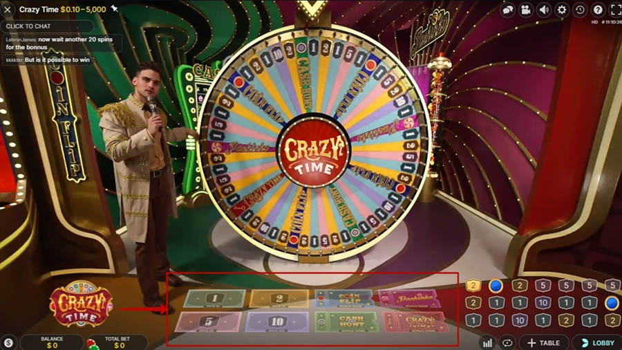 Колесо Crazy Time